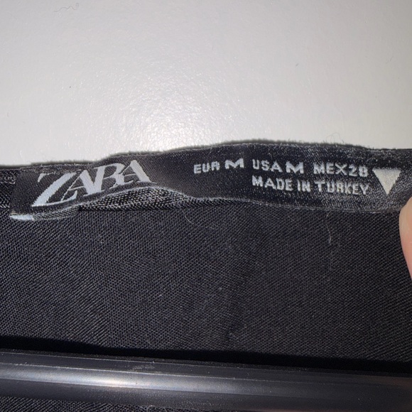 Zara Black Long Sleeve Blouse - Picture 3 of 3